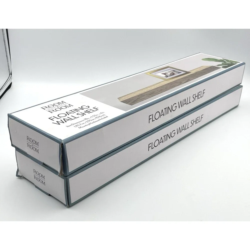 NEW‎ Set Of 2 Floating Wall Shelf 18